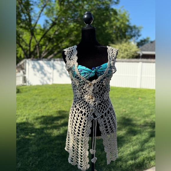 Source Unknown Other - Vintage Crochet Cover-Up cardigan